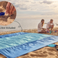 Oversized Sand-Free Beach Blanket – Waterproof Portable Picnic Mat with Stakes, Attached Storage Pouch, Lightweight Compact Outdoor Blanket for Beach, Camping, Hiking & Travel