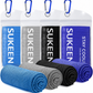 Sukeen Instant Cooling Towel with Carabiner Pouch – Reusable Cold Towel for Sports, Gym, Hiking, Travel & Outdoor Activities
