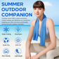 Sukeen Instant Cooling Towel with Carabiner Pouch – Reusable Cold Towel for Sports, Gym, Hiking, Travel & Outdoor Activities