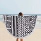 Black Round Beach Towel-2