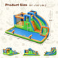 7-in-1 Inflatable Giant Water Park Bouncer with Dual Climbing Walls and 735W Blower-2