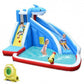4-in-1 Inflatable Water Slide Park with Long Slide and 735W Blower-4
