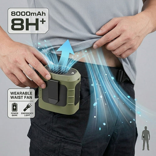 Wearable Waist Fan 8000mAh-0